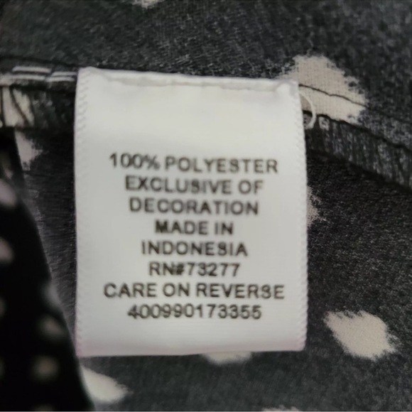 Elle Dress Womens Black Polka Dot Tiered Sundress Sleeveless Size Small - Picture 6 of 8